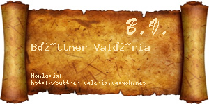 Büttner Valéria névjegykártya