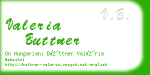 valeria buttner business card